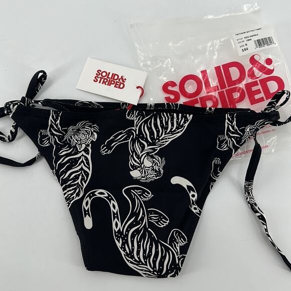 Solid & Striped The Parker Bikini Bottom Black | SMALL - Picture 4 of 7